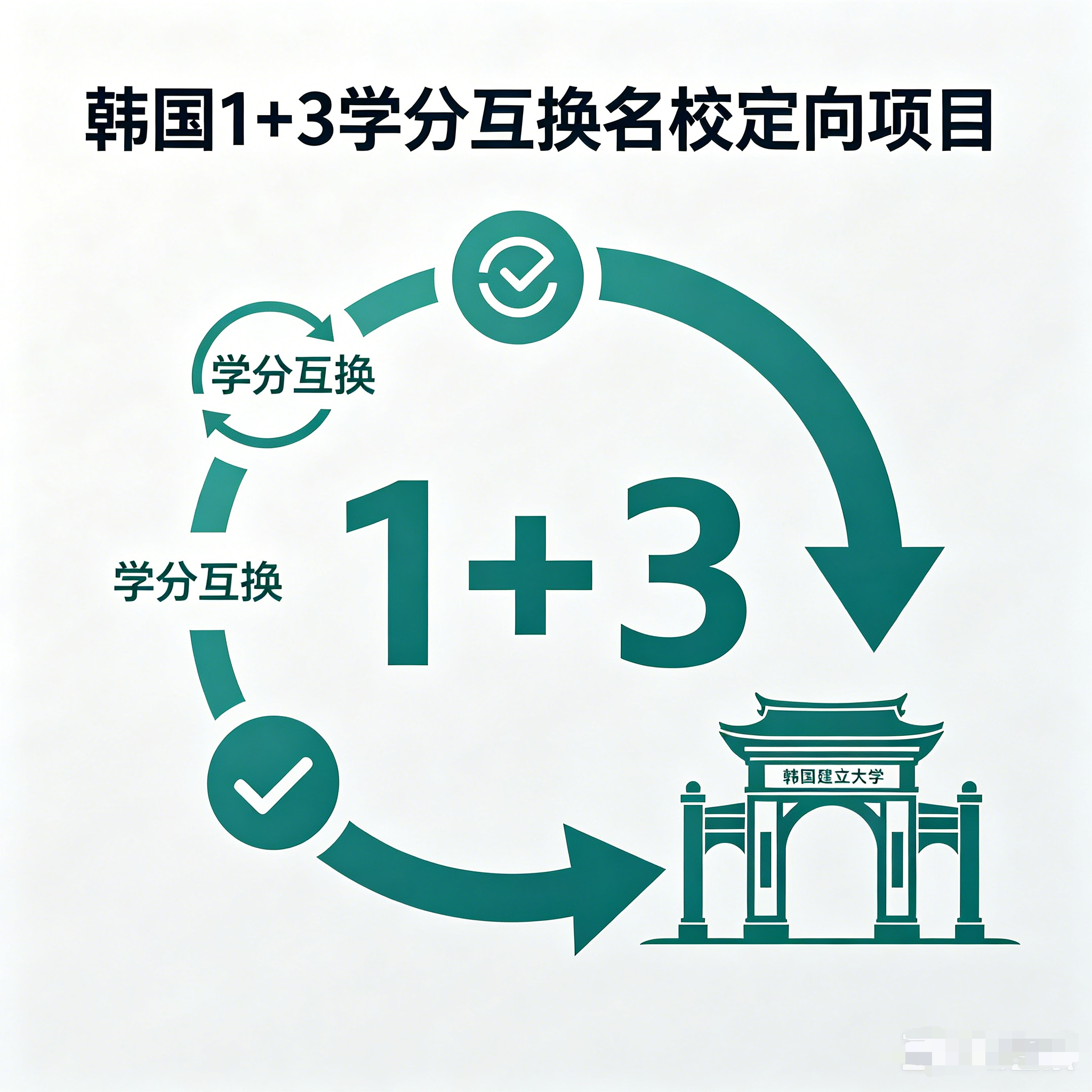 襄阳韩国留学1+3学分互换项目（名校定向）